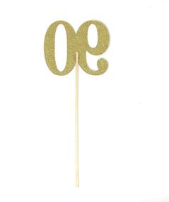 img 1 attached to ✨ Sparkling Gold Glitter Centerpiece Sticks - PaperGala Number 90 Set of 8 – Perfect for DIY Reunions, Anniversaries, and Birthdays