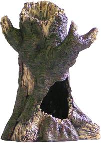 img 1 attached to Premium Tree Trunk Aquarium Decoration with Hollow Center