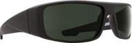 🕶️ spy optic logan polarized wrap sunglasses, soft matte black with happy gray/green polarized lenses логотип