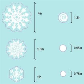 img 1 attached to ❄️ TMCCE 232-Piece Christmas Snowflake Window Decal Stickers: Magical Winter Xmas Decorations for Windows - White Holiday Ornaments & Party Supplies