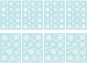 img 2 attached to ❄️ TMCCE 232-Piece Christmas Snowflake Window Decal Stickers: Magical Winter Xmas Decorations for Windows - White Holiday Ornaments & Party Supplies