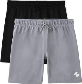 img 4 attached to 🏀 Boys Basketball Shorts 2-Pack from The Children's Place