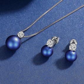 img 1 attached to Серьги Ожерелья Ювелирные изделия с инкрустацией Swarovski