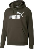 puma essential fleece peacoat heather logo