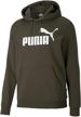 puma essential fleece peacoat heather logo