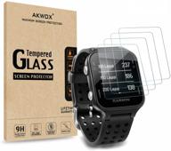 📱 garmin approach s20 tempered glass screen protector (pack of 4) - premium clear film for high definition protection logo