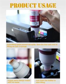 img 2 attached to 🖨️ Luckyink Sublimation Ink Refill for ET-2720, ET-2760, ET-15000, ET-4700, ET-3760, ET-4760, ET2700 Printers – Ideal for Heat Press Transfers on Cloth, Pillow Cases, Caps, and Bags