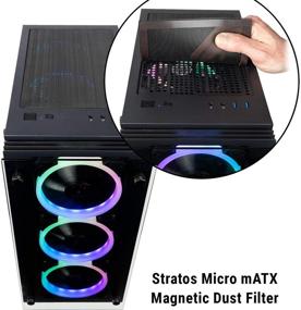 img 2 attached to CUK Stratos Micro Gamer PC: Liquid Cooled Intel Core i9-10900KF, 32GB DDR4 RAM, 512GB NVMe SSD + 2TB HDD, NVIDIA GeForce RTX 3060 12GB, Windows 10 Home - Powerful Tower Desktop Gaming Computer