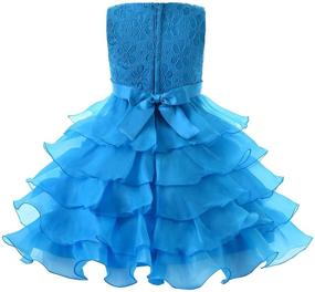 img 3 attached to JerrisApparel Flower Ruffle Sleeveless Princess Dresses: Delightful and Dainty Girls' Clothing!