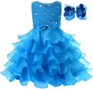 jerrisapparel flower ruffle sleeveless princess dresses: delightful and dainty girls' clothing! logo