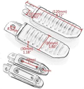 img 2 attached to 🏍️ Мотоцикл MTGP Передние подножки для ног универсальные для Suzuki V-Strom 650 1000 DL650 DL1000 GSX1300R GSX1300 GSX650F GSX1400 - Превосходное качество и максимальный комфорт