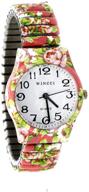 ladies floral printed stretch watch logo