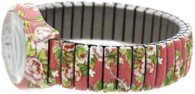 img 1 attached to Ladies Floral Printed Stretch Watch