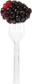 img 1 attached to 🍴 Optimized Clear 4" Mini Plastic Forks by Creative Converting