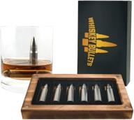 whiskey stone bullets wooden box logo