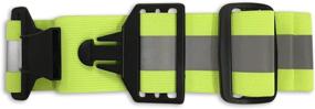 img 2 attached to 🌟 Salty Lance Glow Belt Running Belt - Ultimate Visibility with Reflective PT & Military Belt - Vibrant Yellow Hue