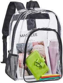 img 4 attached to 🎒 Secure Your Belongings with the Transparent Bookbag Through-Backpack