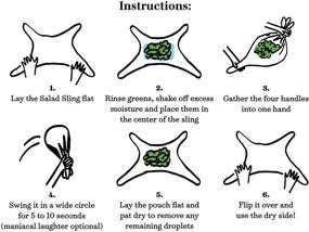 img 1 attached to Mirloco Salad Sling: Lettuce Dryer Towel with Waterproof Liner for Effortless Green Drying in Seconds - The Ultimate Salad Spinner Alternative!