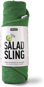 img 4 attached to Mirloco Salad Sling: Lettuce Dryer Towel with Waterproof Liner for Effortless Green Drying in Seconds - The Ultimate Salad Spinner Alternative!