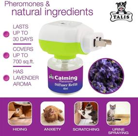 img 2 attached to 🐾 Talis Calming Pheromone Diffuser Refill 48ml for Dogs and Cats - New Formula Mating Anxiety Remedy for Anxiety, Reduce Scratching, No-Stress Formula - Kitten, Cats, Pheromones