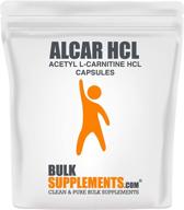 💊 alcar hcl - memory & carnitine supplement pills - 300 gelatin capsules (300 servings) by bulksupplements.com logo