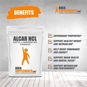 img 2 attached to 💊 ALCAR HCl - Memory & Carnitine Supplement Pills - 300 Gelatin Capsules (300 Servings) by BulkSupplements.com