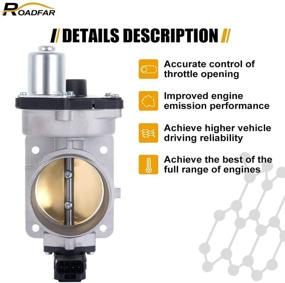 img 1 attached to 🔧 ROADFAR 65MM Throttle Body for Ford F150 Truck 4.6L V8 2005-2006, Ford Explorer 4.0L V6 2007-2010, Ford Mustang 4.0L V6 2006-2010 (Part #: 9W7Z9E926AA)