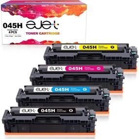img 4 attached to 🖨️ ejet Compatible Toner Cartridge Set for Canon 045 045H CRG-045H CRG-045 Printers - MF634Cdw MF632Cdw LBP612Cdw MF635Cx (1 Black, 1 Cyan, 1 Magenta, 1 Yellow, 4-Pack)