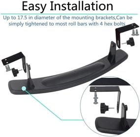 img 1 attached to 🏌️ HKOO Golf Cart Rear View Mirror, 16.5-inch Wide 180° Panoramic Rear View Mirror for EZGO, Club Car, Yamaha Golf Carts