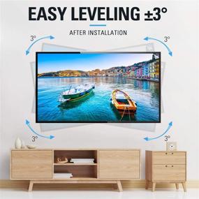 img 2 attached to 📺 Premium Full Motion TV Mount Bracket | Swivel Articulating Arms, VESA 600x400mm | Fits 42-75 Inch TVs, 16-24 inch Studs, 132 lbs Capacity