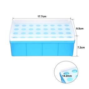 img 2 attached to 📦 Uxcell Tube Rack Polypropylene 32 Well: Organize and Safely Store Tubes with Ease