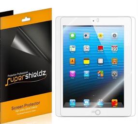 img 2 attached to 📱 3-пакет Supershieldz высокой четкости прозрачный пленка для экрана PET для Apple iPad 4, 3 и 2 поколения.