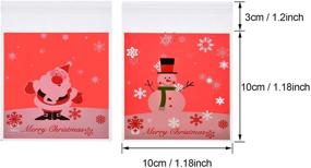 img 3 attached to Sumind Adhesive Cellophane Christmas Plastic