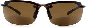 img 4 attached to VITENZI Bifocal Sunglasses Wraparound Tortoise Vision Care