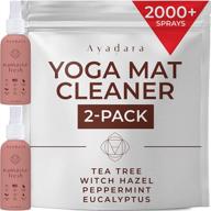 🌿 peppermint aromatherapy yoga mat cleaner spray – 2-pack: positive energy, post-workout recovery, 1000+ sprays logo