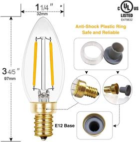 img 3 attached to 🏠 Усилите ваш интерьер с Hizashi Dimmable Candelabra Equivalent Degrees