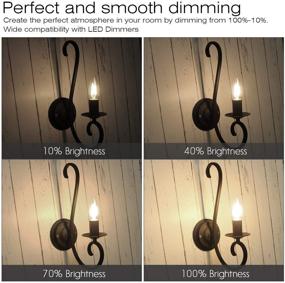 img 2 attached to 🏠 Enhance Your Home Décor with Hizashi Dimmable Candelabra Equivalent Degrees