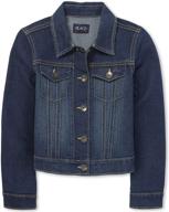 👖 girls' denim jacket - the children's place basic collection логотип