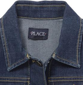 img 3 attached to 👖 Girls' Denim Jacket - The Children's Place Basic Collection