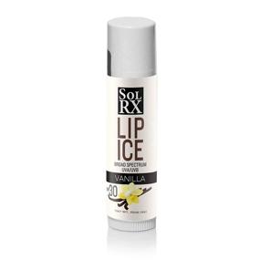 img 4 attached to 🍦 SolRX LIP ICE - Vanilla Lip Balm SPF 30: Broad Spectrum UVA/UVB Protection & Anti-Aging