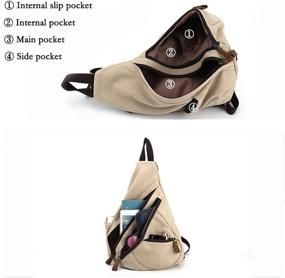 img 2 attached to Crossbody Backpack Shoulder Daypack Outdoor Backpacks for Casual Daypacks