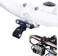 gub 609 bicycle handlebar stem mount camera rack with flashlight holder - cnc alloy anodized, enhanced for sports photography logo