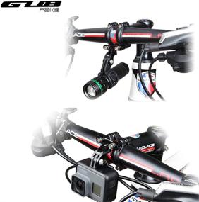 img 3 attached to GUB 609 Bicycle Handlebar Stem Mount Camera Rack with Flashlight Holder - CNC Alloy Anodized, Enhanced for Sports Photography