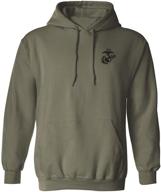 zerogravitee marines emblem hooded sweatshirt men's clothing for active logo