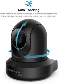 img 1 attached to Amcrest 4MP ProHD Indoor WiFi Camera: Advanced Security IP Camera with Pan/Tilt, Two-Way Audio, Night Vision, Remote Viewing and Wide 90° FOV, IP4M-1041B (Black)