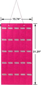 img 1 attached to 🕶️ AFUOWER Sunglasses Organizer Storage Hanging Wall, Men Women Sunglasses Holder, 25 Slot Eyewear Display Wall Mounted (Pink) - Optimize Your Search!