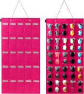 🕶️ afuower sunglasses organizer storage hanging wall, men women sunglasses holder, 25 slot eyewear display wall mounted (pink) - optimize your search! логотип