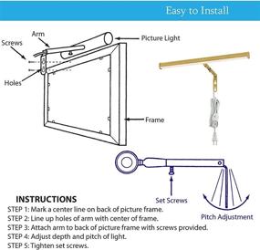 img 1 attached to Ciata Lighting Candelabra Adjustable Locations Lighting & Ceiling Fans