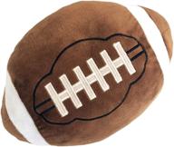 🏈 choronmo football plush pillow: fluffy, durable & interactive room decor; perfect birthday gift for kids - 11 inches logo