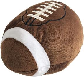 img 1 attached to 🏈 CHORONMO Football Plush Pillow: Fluffy, Durable & Interactive Room Decor; Perfect Birthday Gift for Kids - 11 Inches